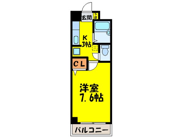 ブライトハーツ大橋南の物件間取画像